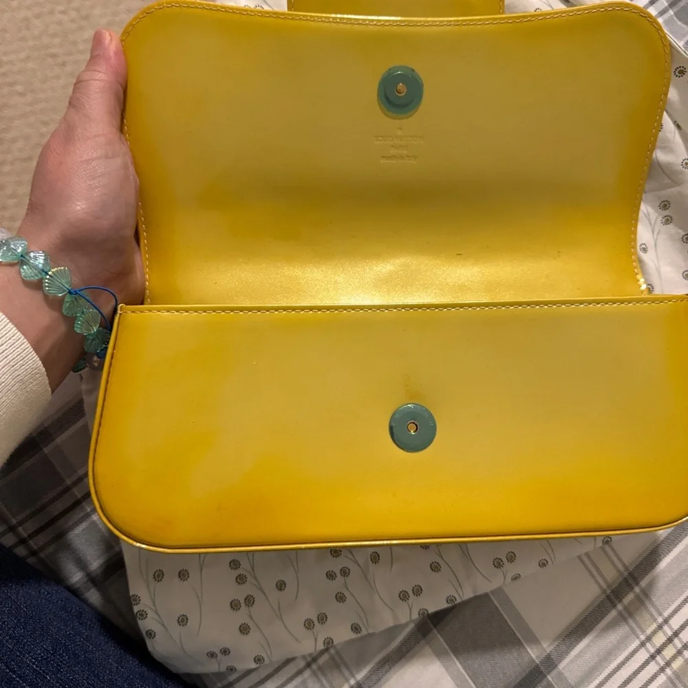 Louis Vuitton Yellow Designer Clutch - Picture 6 of 9